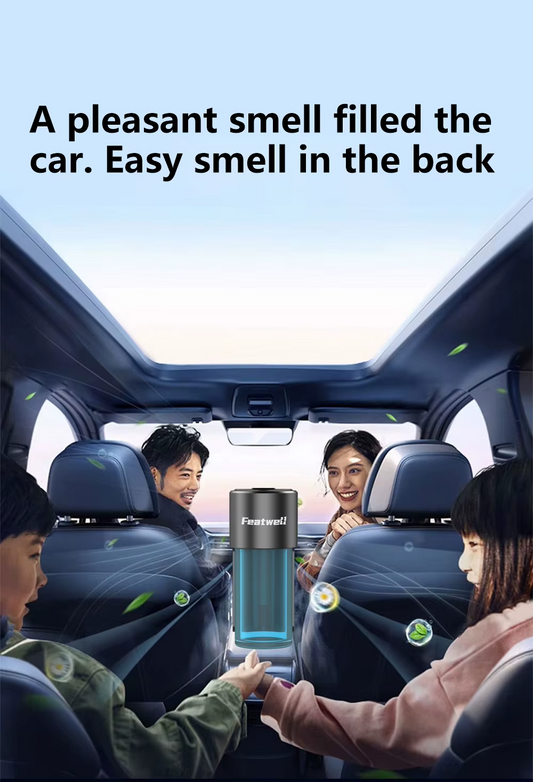 Upgrade Your Ride! 🚗 USB Rechargeable Car Air Freshener with Adjustable Vent Clips, Aromatherapy Diffuser, and Humidifier for ultimate freshness and comfort!