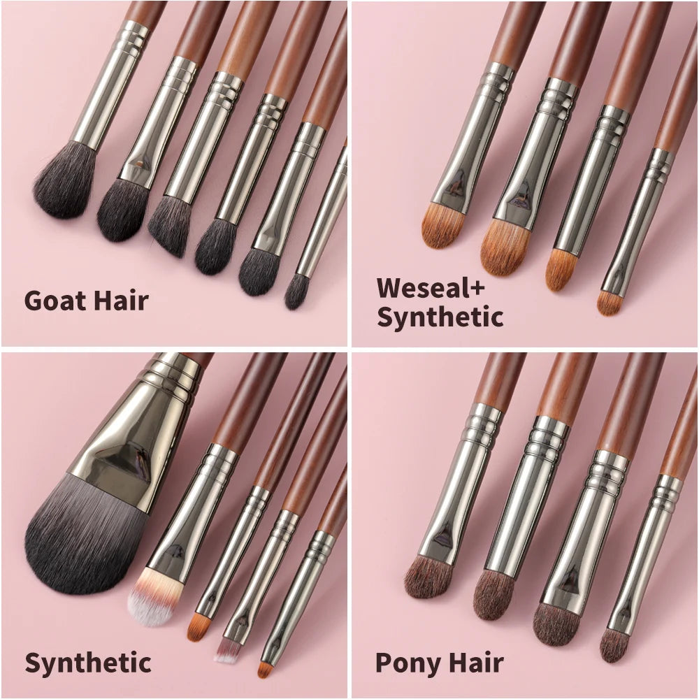 Boujee Natural Makeup Brushes Set