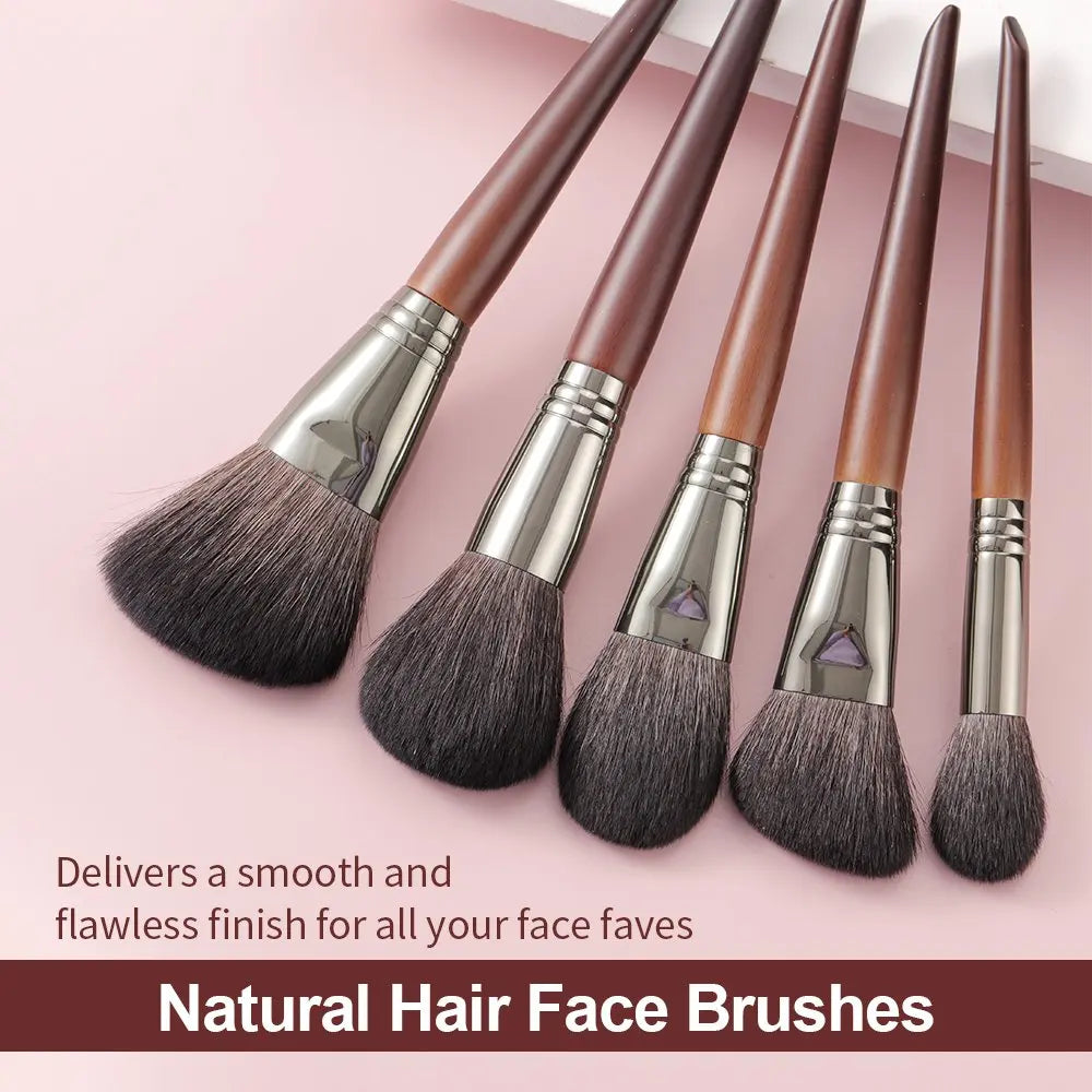 Boujee Natural Makeup Brushes Set