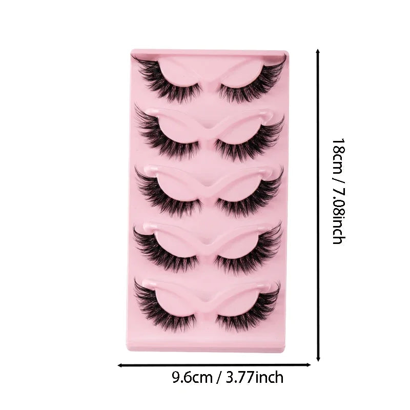 5 Pairs Boujee Cat Eye Faux Mink Lashes