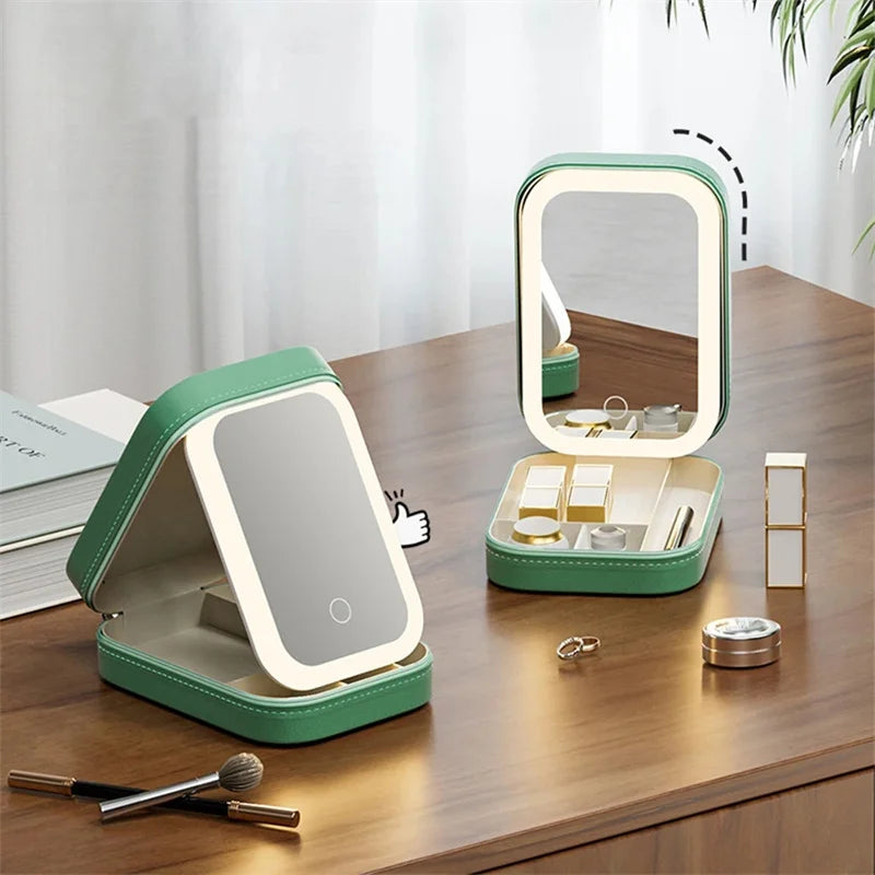 Boujee LED Mirror Makeup Storage Box