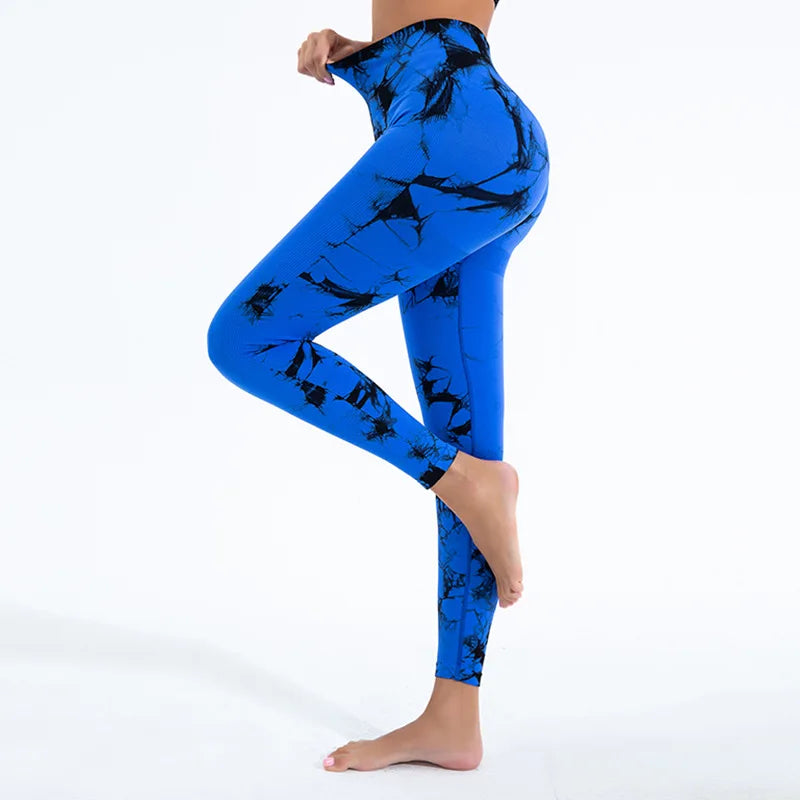 Tie-Dye Seamless Push-Up Leggings