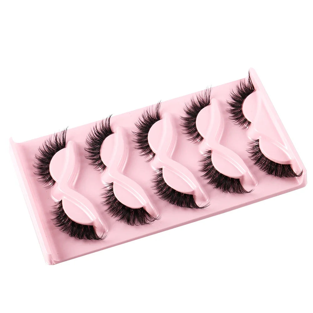 5 Pairs Boujee Cat Eye Faux Mink Lashes