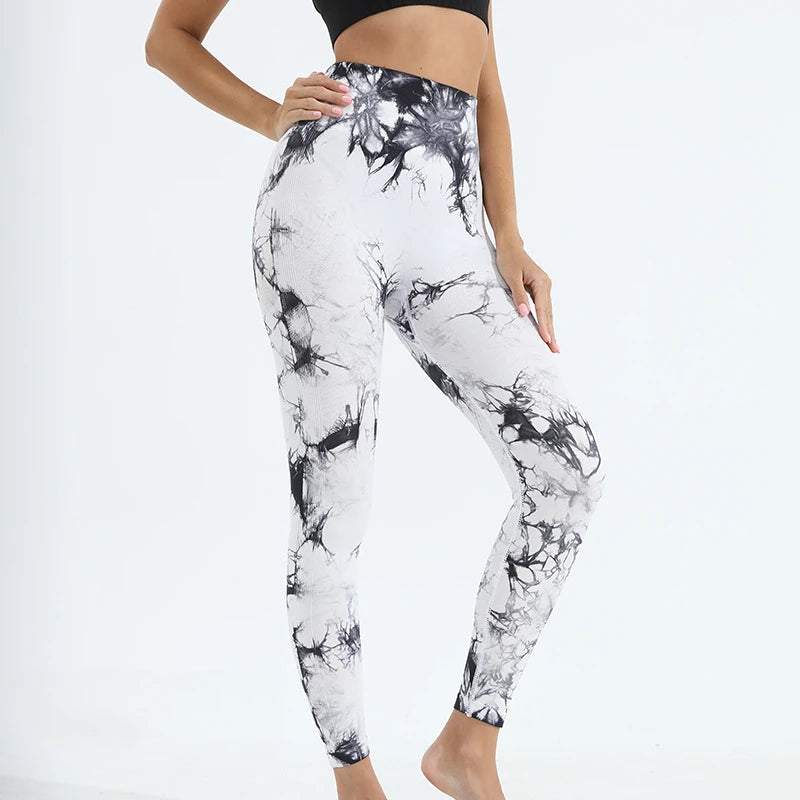 Tie-Dye Seamless Push-Up Leggings