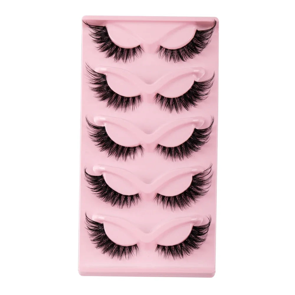 5 Pairs Boujee Cat Eye Faux Mink Lashes