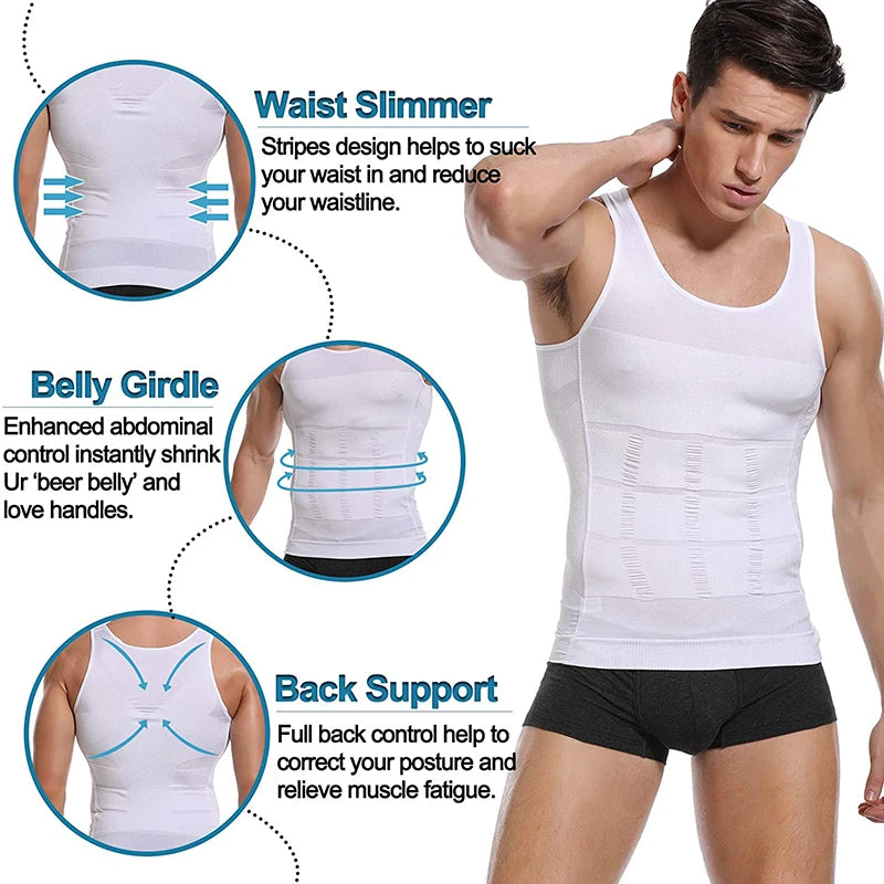 Men's Slimming Compression Tank Top – Redefine Your Shape!