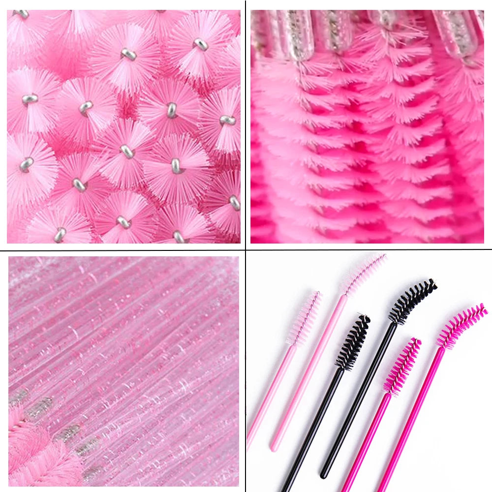 50/100/300/500pcs Boujee Eyebrow Eyelash Brushes