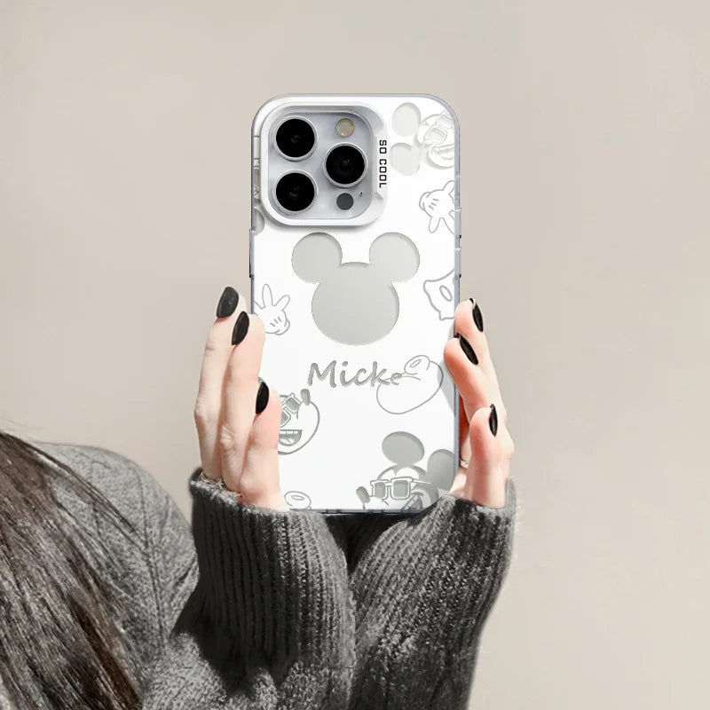 Disney Mickey & Minnie Shadow Phone Case – A Y2K Style Must-Have!