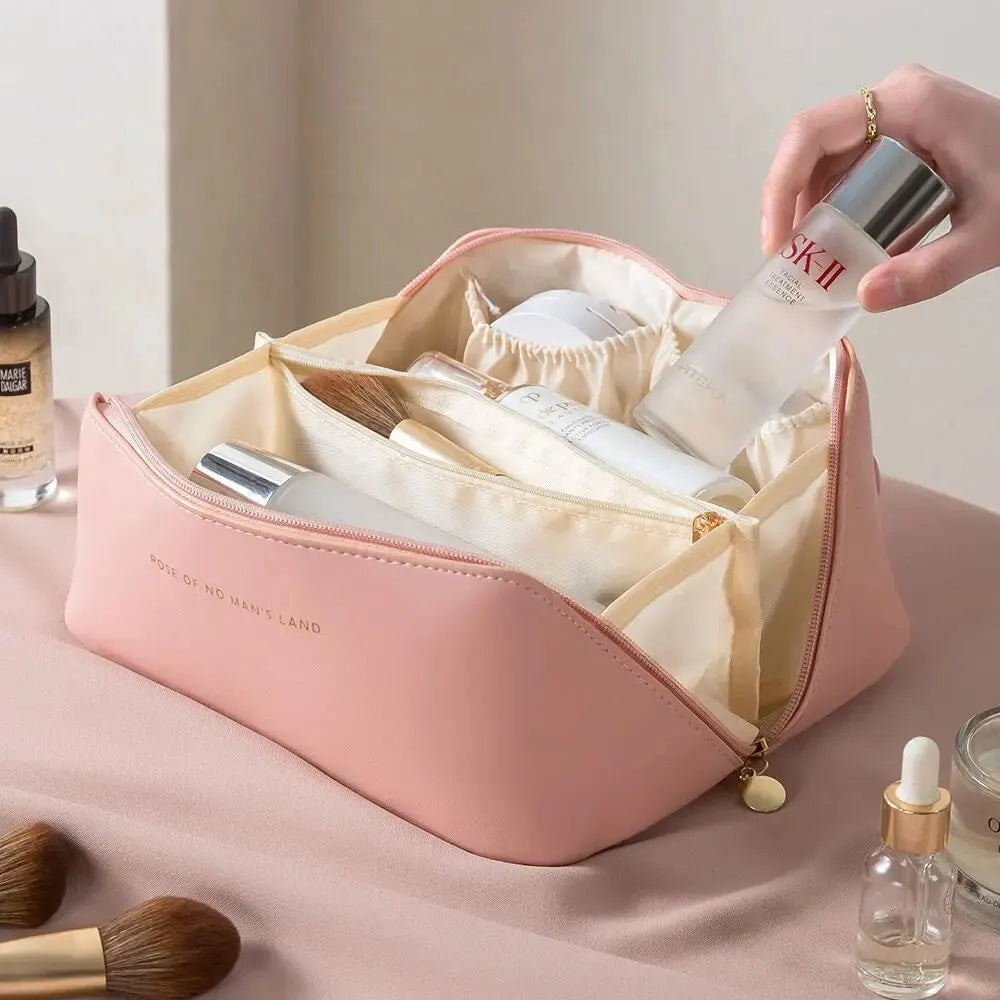 Luxury Makeup Organizer: Your Ultimate Travel Companion for Effortless Beauty and Style!