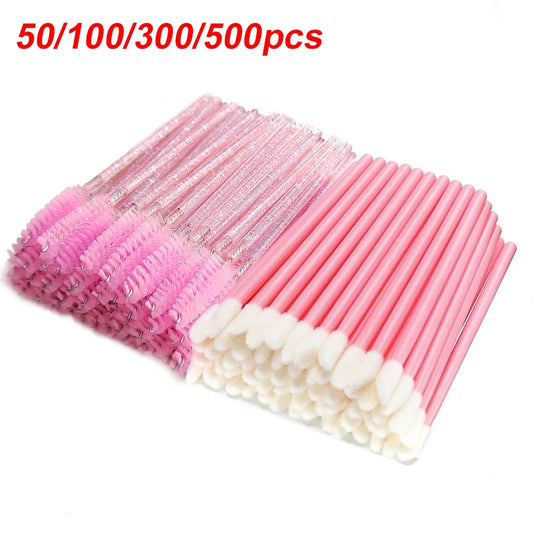 50/100/300/500pcs Boujee Eyebrow Eyelash Brushes