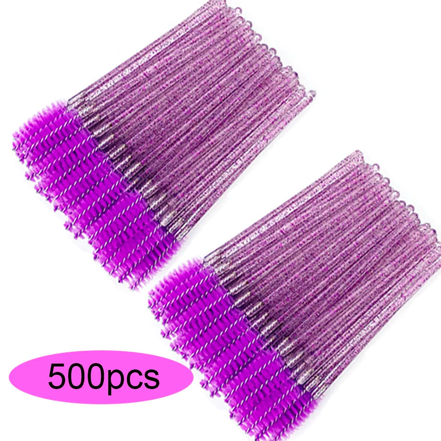 50/100/300/500pcs Boujee Eyebrow Eyelash Brushes