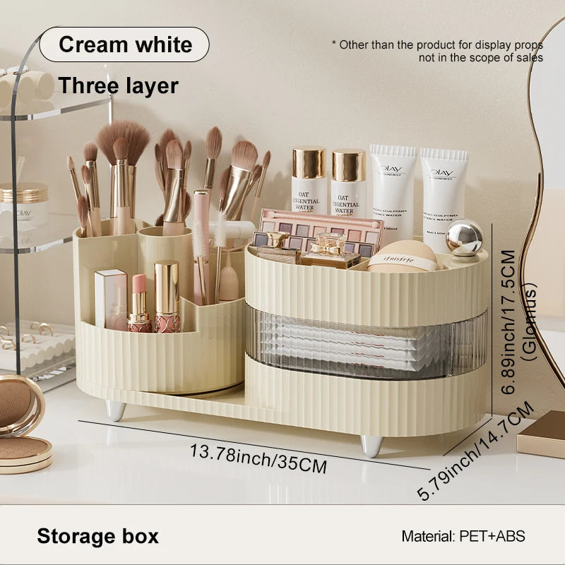 Boujee 360° Desktop Makeup Organizer