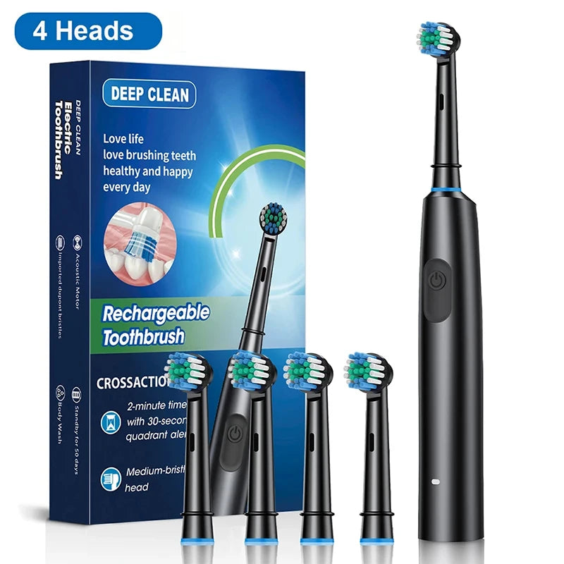 The Ultimate Electric Toothbrush With 8 Soft Brush Heads