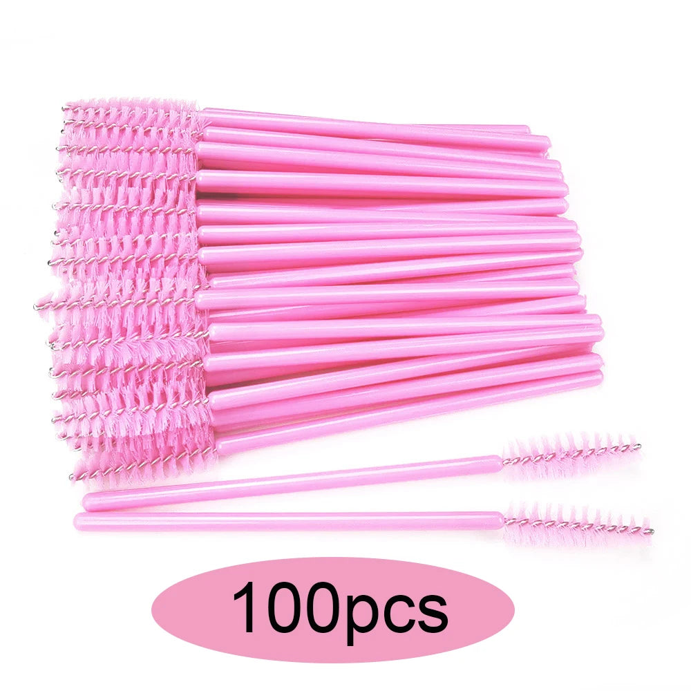 50/100/300/500pcs Boujee Eyebrow Eyelash Brushes