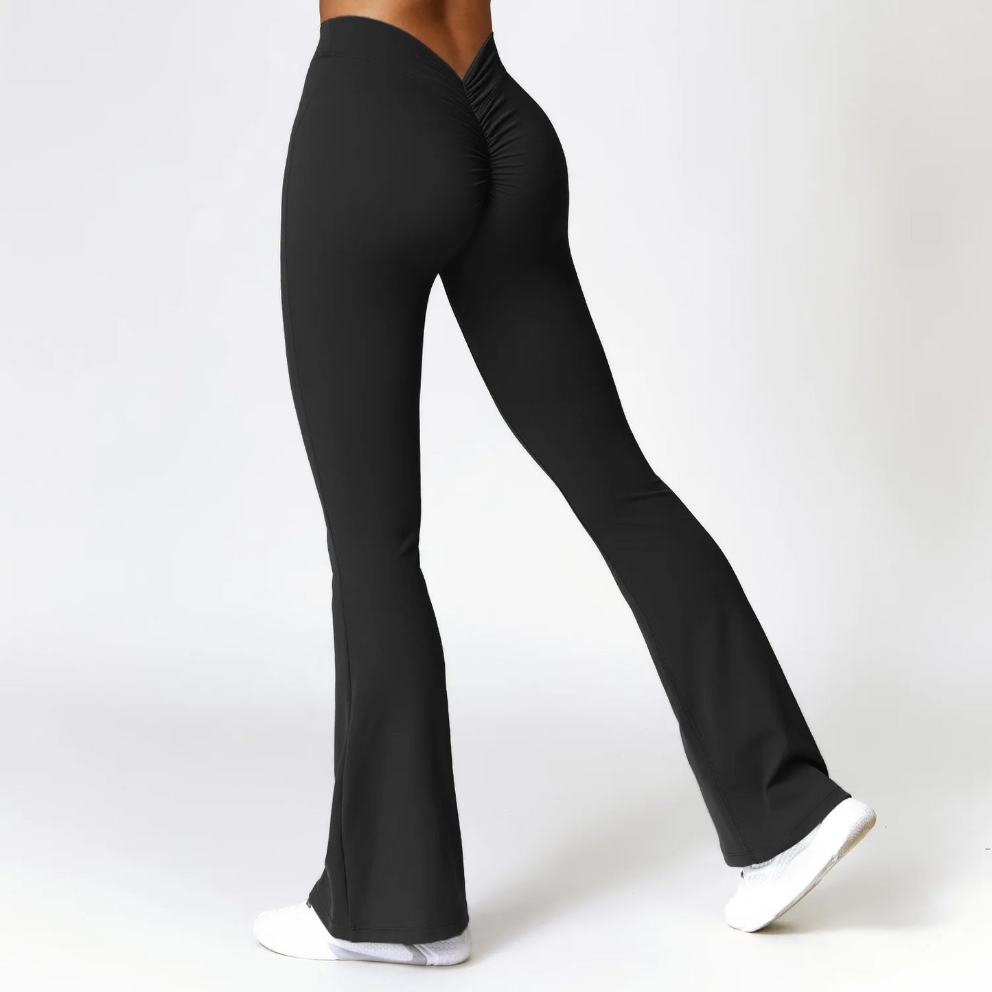 V-Shaped Hip Yoga Pants – Flare Leggings for Women | High Waist, Wide Leg, Perfect for Gym, Dance & Everyday Wear + FREE Shipping!