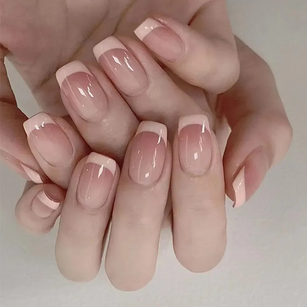 24PCS Shiny Pearl Nails