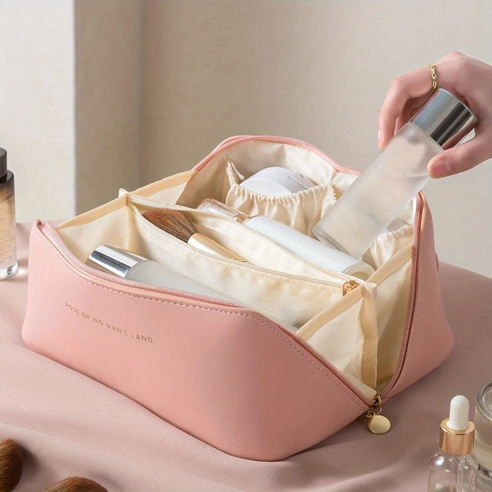 Luxury Makeup Organizer: Your Ultimate Travel Companion for Effortless Beauty and Style!