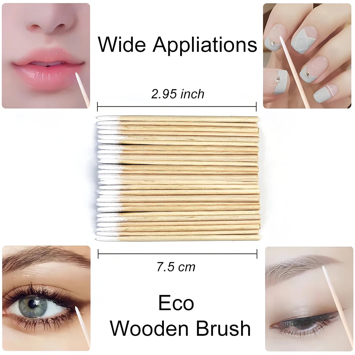 50/100/300/500pcs Boujee Eyebrow Eyelash Brushes