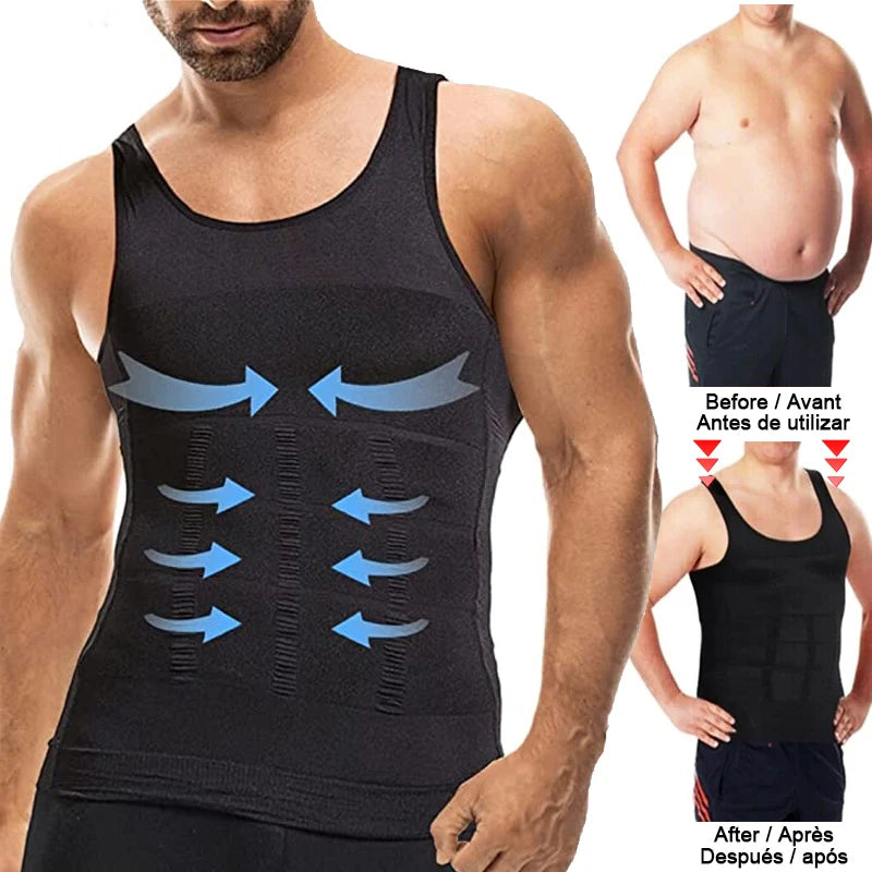 Men's Slimming Compression Tank Top – Redefine Your Shape!