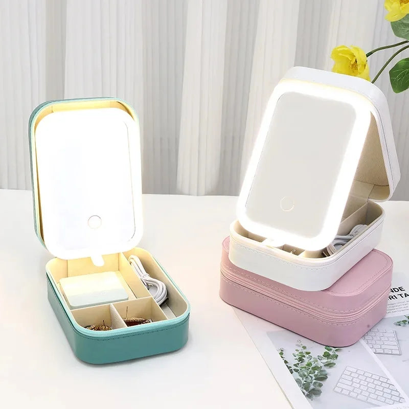 Boujee LED Mirror Makeup Storage Box