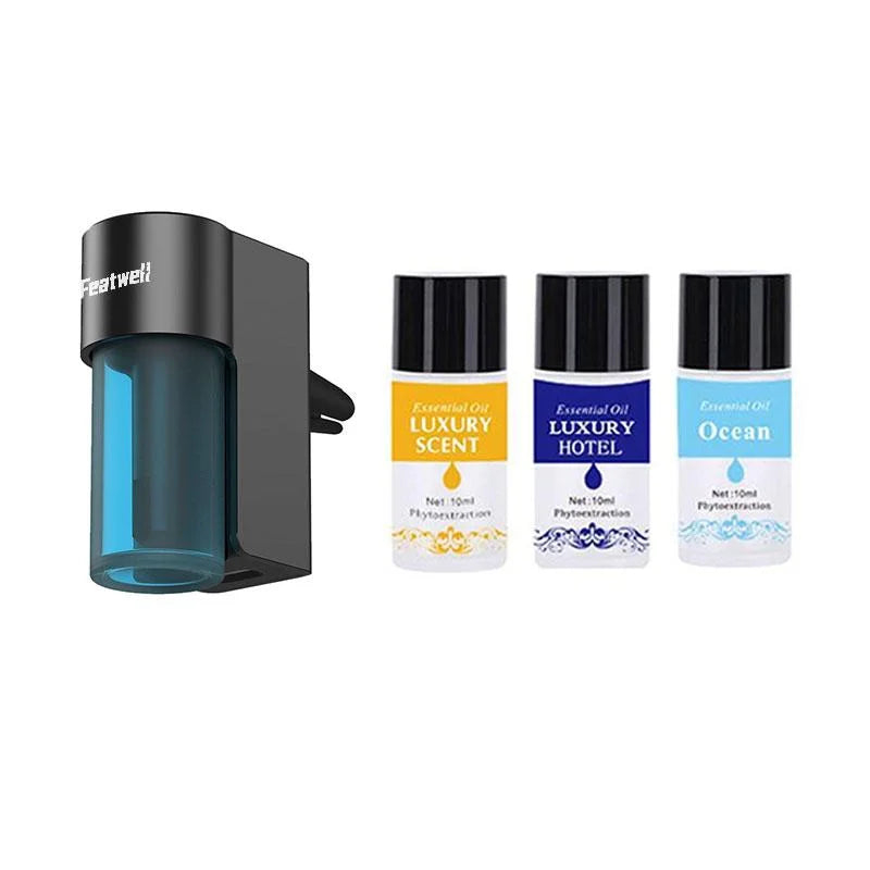 Upgrade Your Ride! 🚗 USB Rechargeable Car Air Freshener with Adjustable Vent Clips, Aromatherapy Diffuser, and Humidifier for ultimate freshness and comfort!