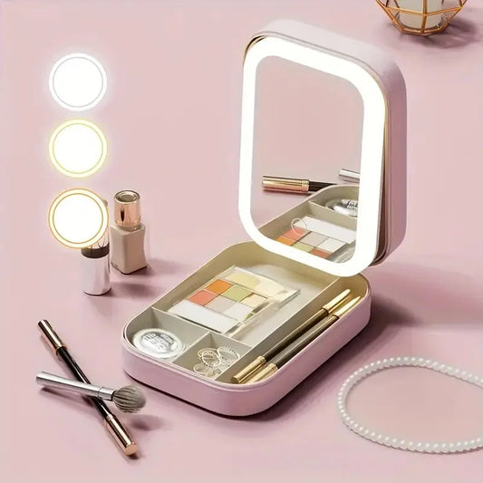 Boujee LED Mirror Makeup Storage Box